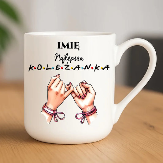 Kubek elegant - Najlepsza koleżanka - personalizowany DZ02 - StoryCups.pl