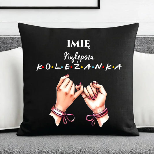 Poduszka dekoracyjna - Najlepsza koleżanka - personalizowana DZ02 - StoryCups.pl