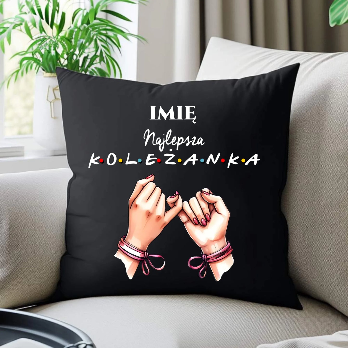 Poduszka dekoracyjna - Najlepsza koleżanka - personalizowana DZ02 - StoryCups.pl