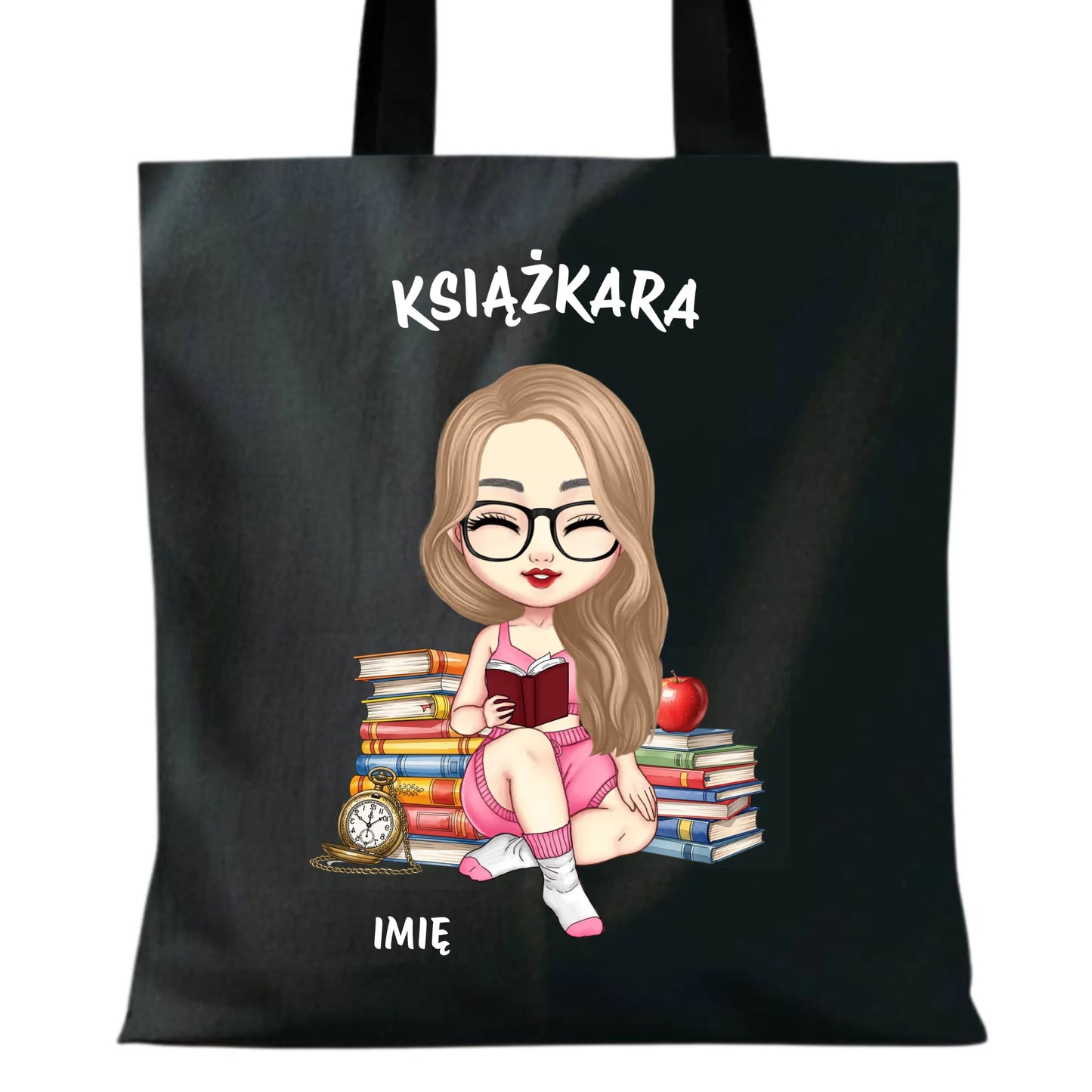 Torba - Książkara - Prezent dla miłośniczki czytania książek - personalizowana DZ04 - StoryCups.pl