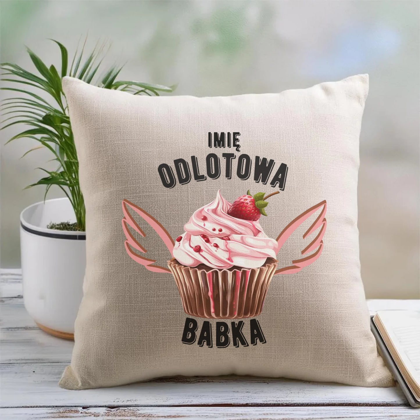 Poduszka - Odlotowa babka - personalizowana DZ06 - StoryCups.pl