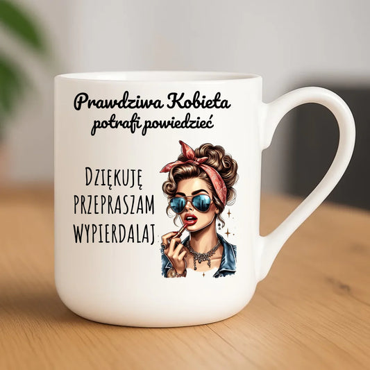 Kubek elegant - Prawdziwa kobieta - bez cenzury DZ15 - StoryCups.pl
