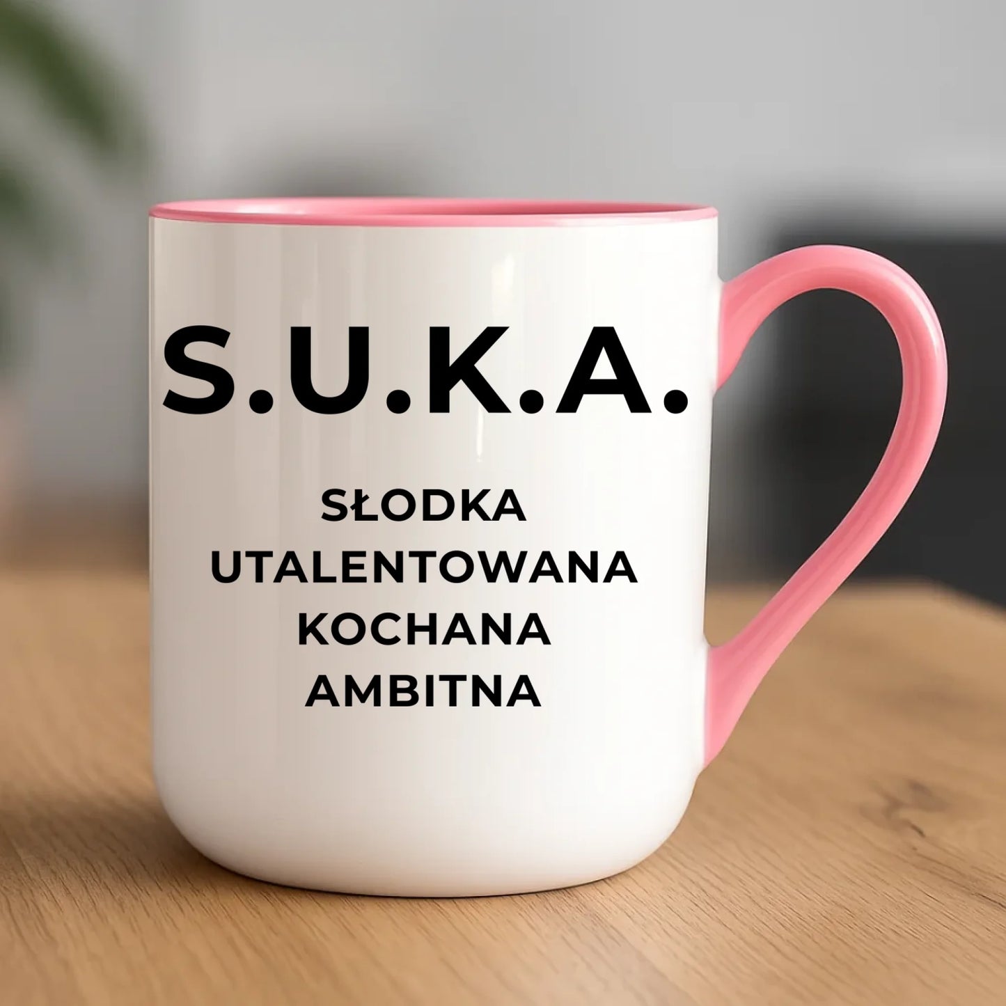 Kubek elegant - S.U.K.A. - śmieszny prezent dla niej - bez cenzury DZ16 - StoryCups.pl