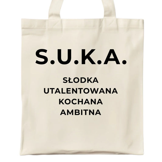 Torba - S.U.K.A. - śmieszny prezent dla niej - bez cenzury DZ16 - StoryCups.pl