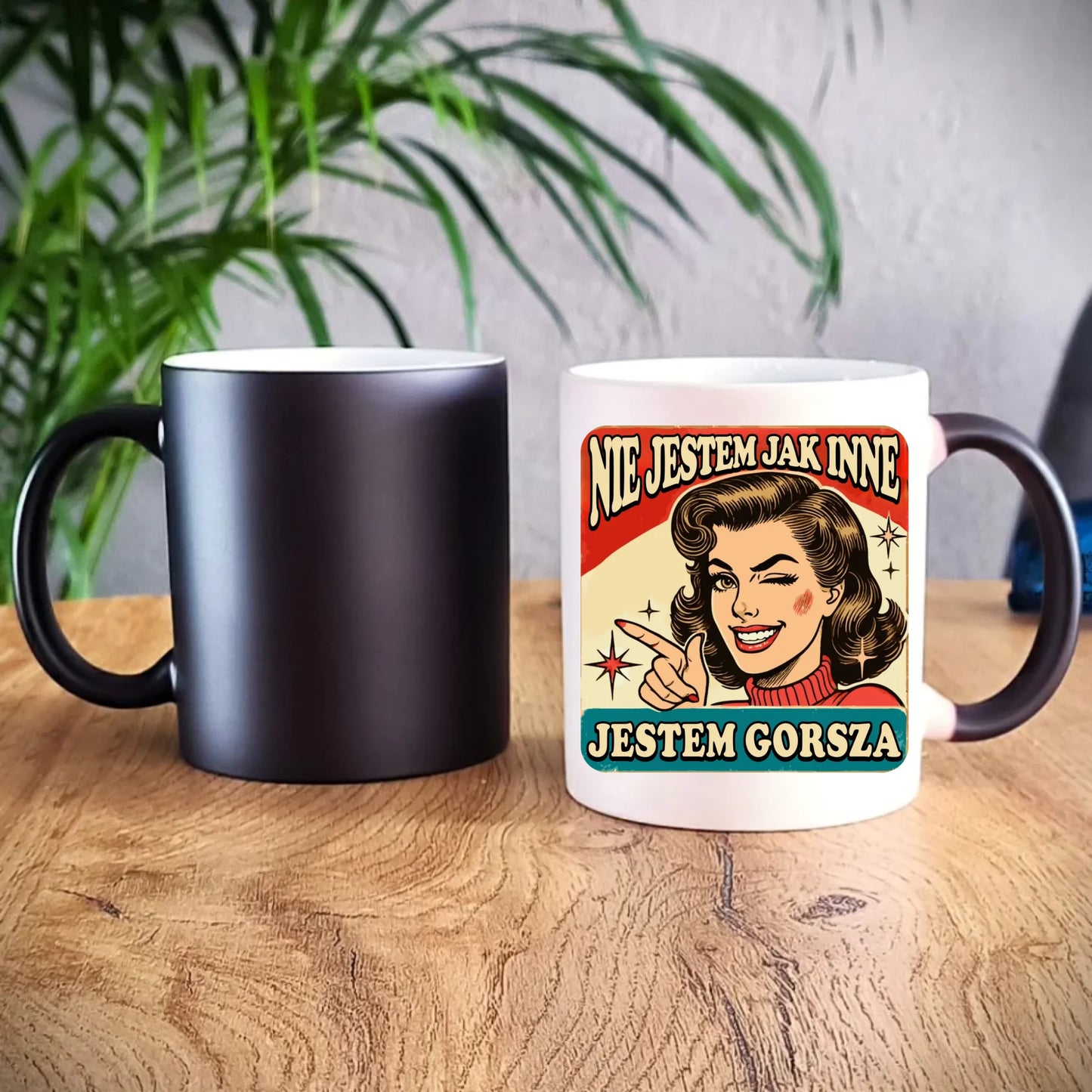 Kubek magiczny - Nie jestem jak inne, jestem gorsza - w stylu retro DZ07 - StoryCups.pl