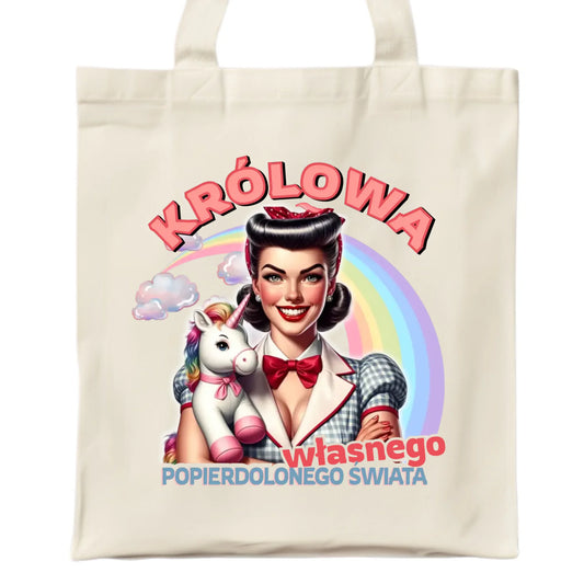 Torba retro – Królowa własnego popierd*onego świata - bez cenzury DZ08 - StoryCups.pl