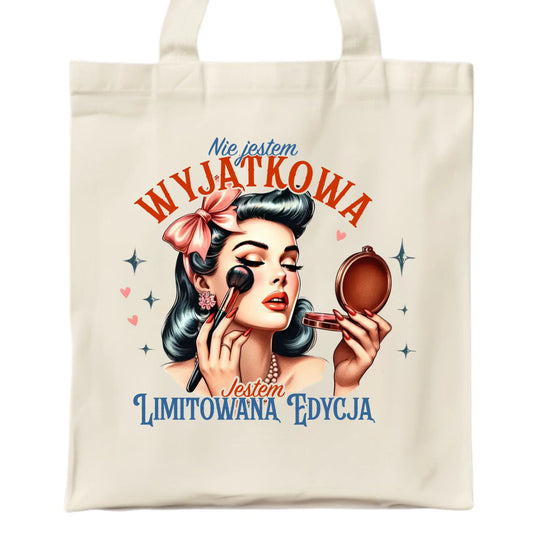 Torba – Nie jestem wyjątkowa, jestem limitowaną edycją - retro DZ10 - StoryCups.pl