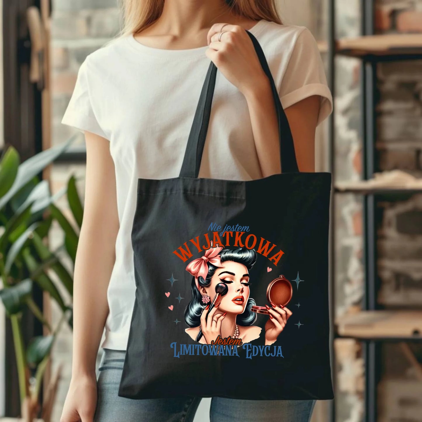 Torba – Nie jestem wyjątkowa, jestem limitowaną edycją - retro DZ10 - StoryCups.pl