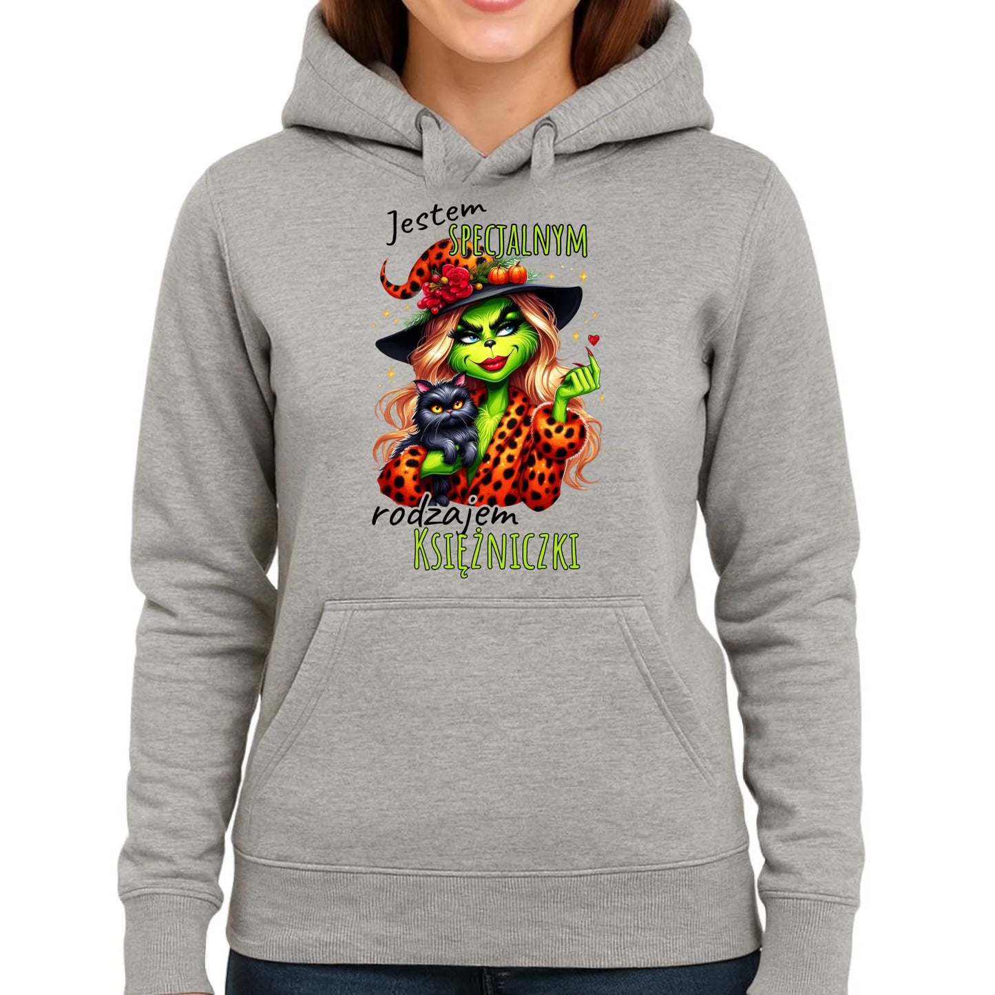 Bluza damska z kapturem - Specjalna księżniczka - Wiedźma HL22