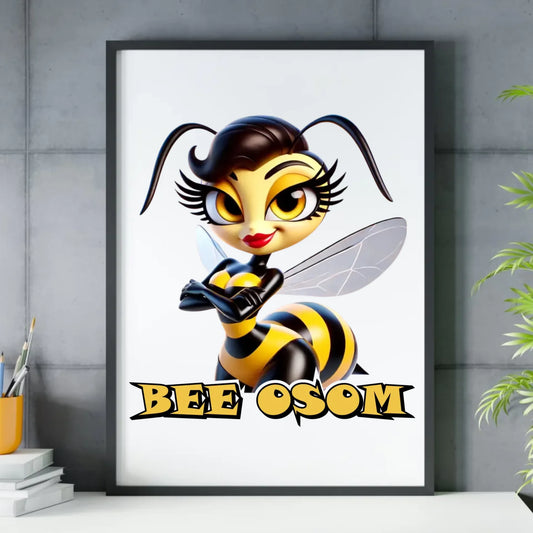 Plakat w ramie - Bee Osom - Jestem niesamowita DZ11 - StoryCups.pl