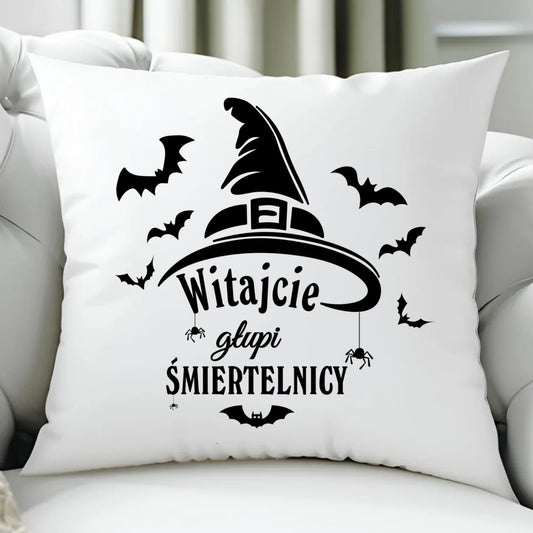 Poduszka na Halloween - Witajcie głupi śmiertelnicy HL23 - StoryCups.pl