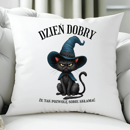 Kubek halloweenowy - Dzień dobry, że tak pozwolę sobie skłamać HL27 - StoryCups.pl