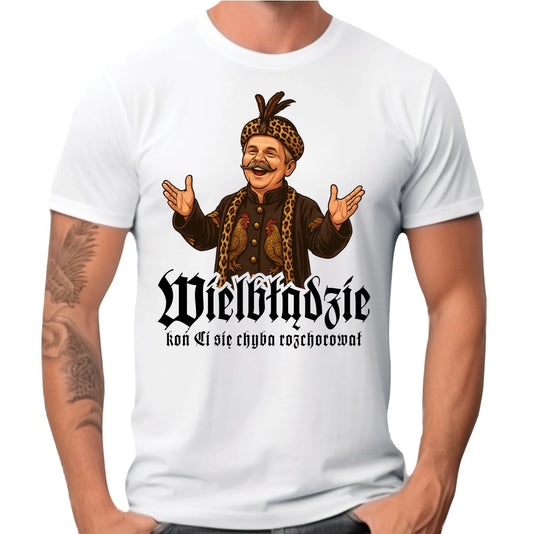 Koszulka męska - Wielbłądzie, koń Ci się chyba rozchorował - dla fanów serialu 1670 H61 - StoryCups.pl