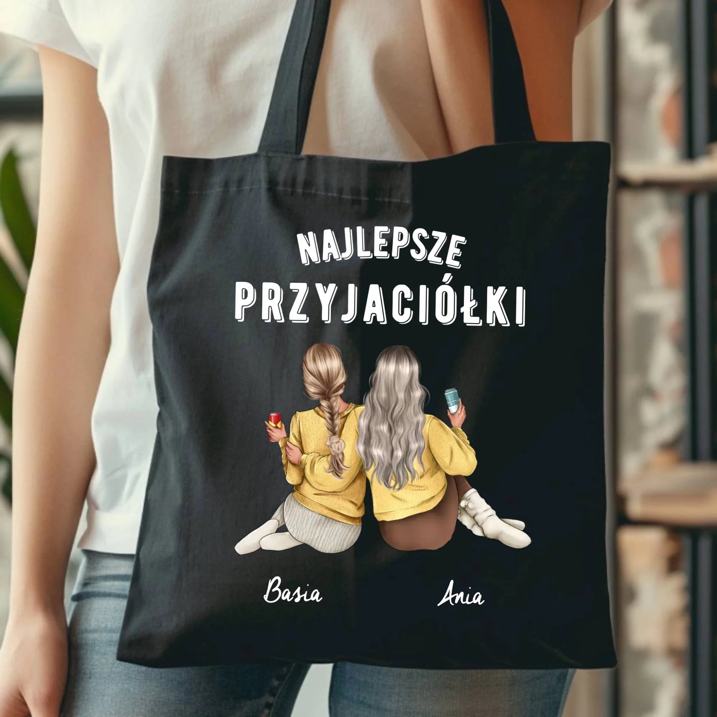 Torba - prezent dla przyjaciółek - Najlepsze przyjaciółki 2-4 osób - personalizowana PR01 - StoryCups.pl