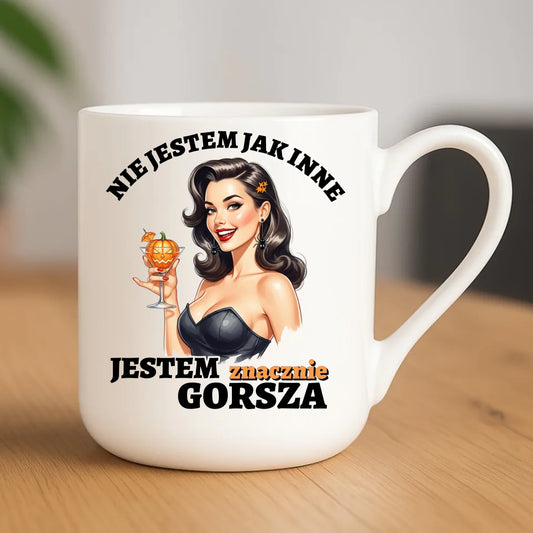 Kubek elegant halloweenowy - Nie jestem jak inne HL24 - StoryCups.pl