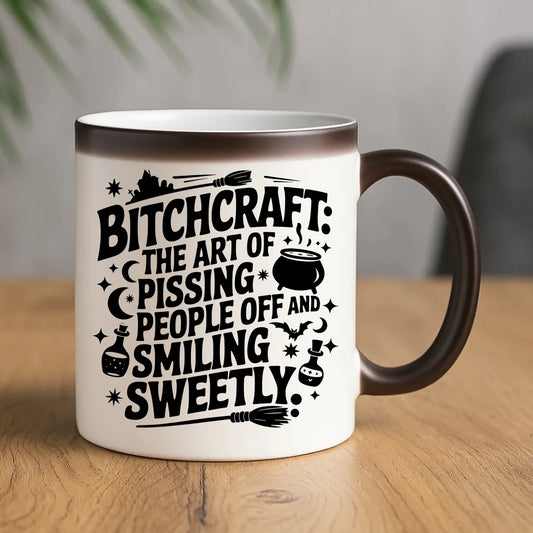 Kubek magiczny na Halloween - Bitchcraft HL25 - StoryCups.pl