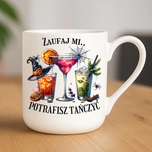 Kubek elegant na Halloween - Zaufaj mi potrafisz tańczyć HL26 - StoryCups.pl