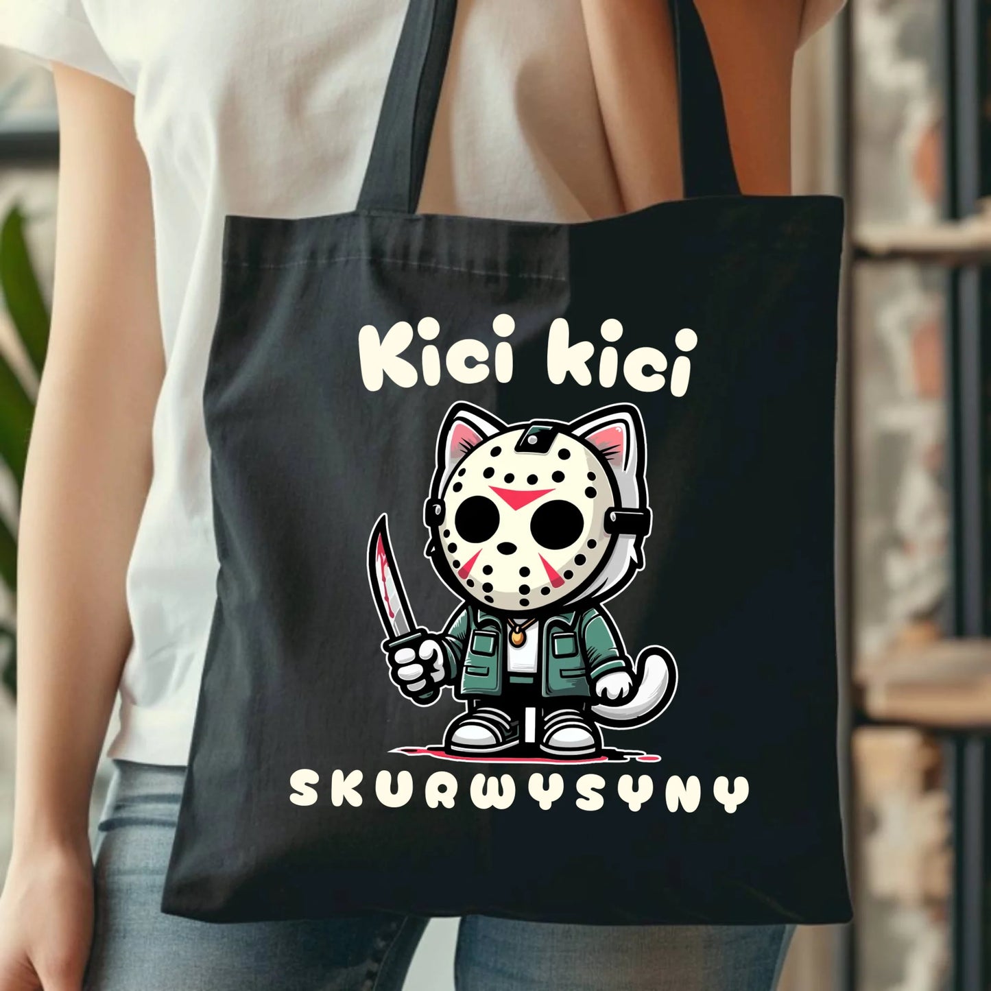 Torba na Halloween - Kici kici sk*rwysyny - bez cenzury HL28 - StoryCups.pl