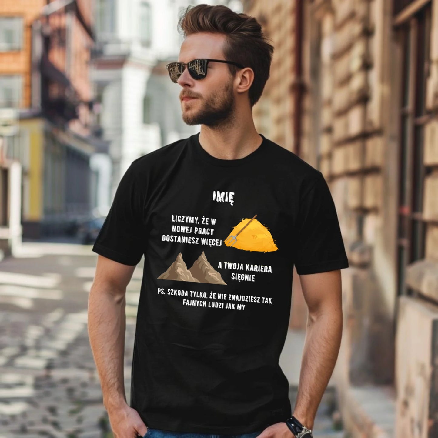 Koszulka męska na odejście z pracy - Nie znajdziesz tak fajnych ludzi jak my - personalizowana OP04 - StoryCups.pl