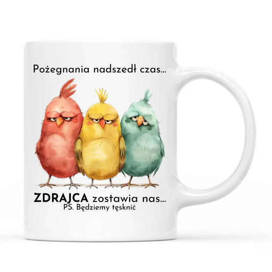 Kubek na odejście z pracy - Pożegnania nadszedł czas OP05 - StoryCups.pl