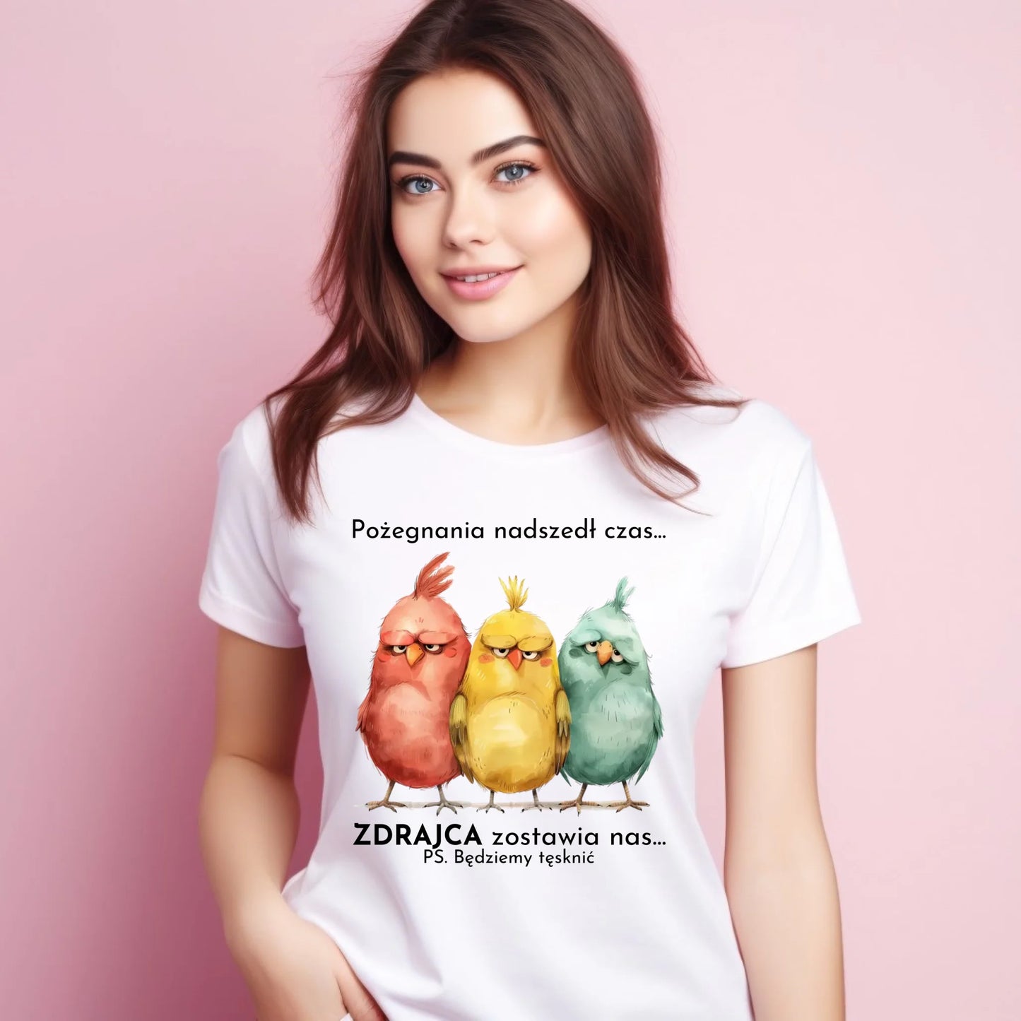 Koszulka damska na odejście z pracy - Pożegnania nadszedł czas OP05 - StoryCups.pl