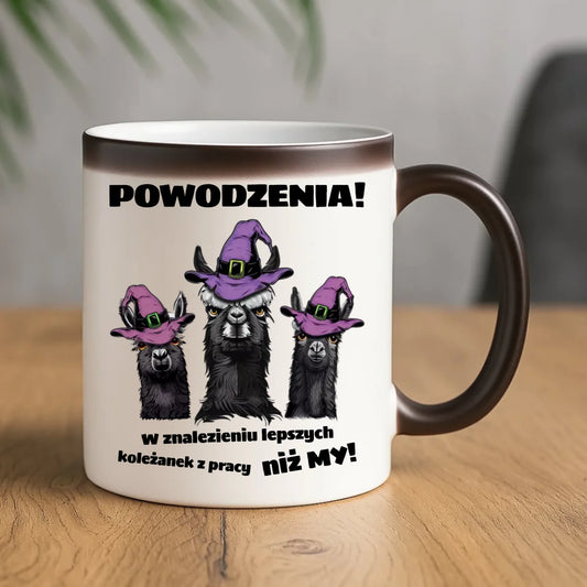 Kubek magiczny na odejście z pracy - Powodzenia w znalezieniu lepszych koleżanek OP07 - StoryCups.pl