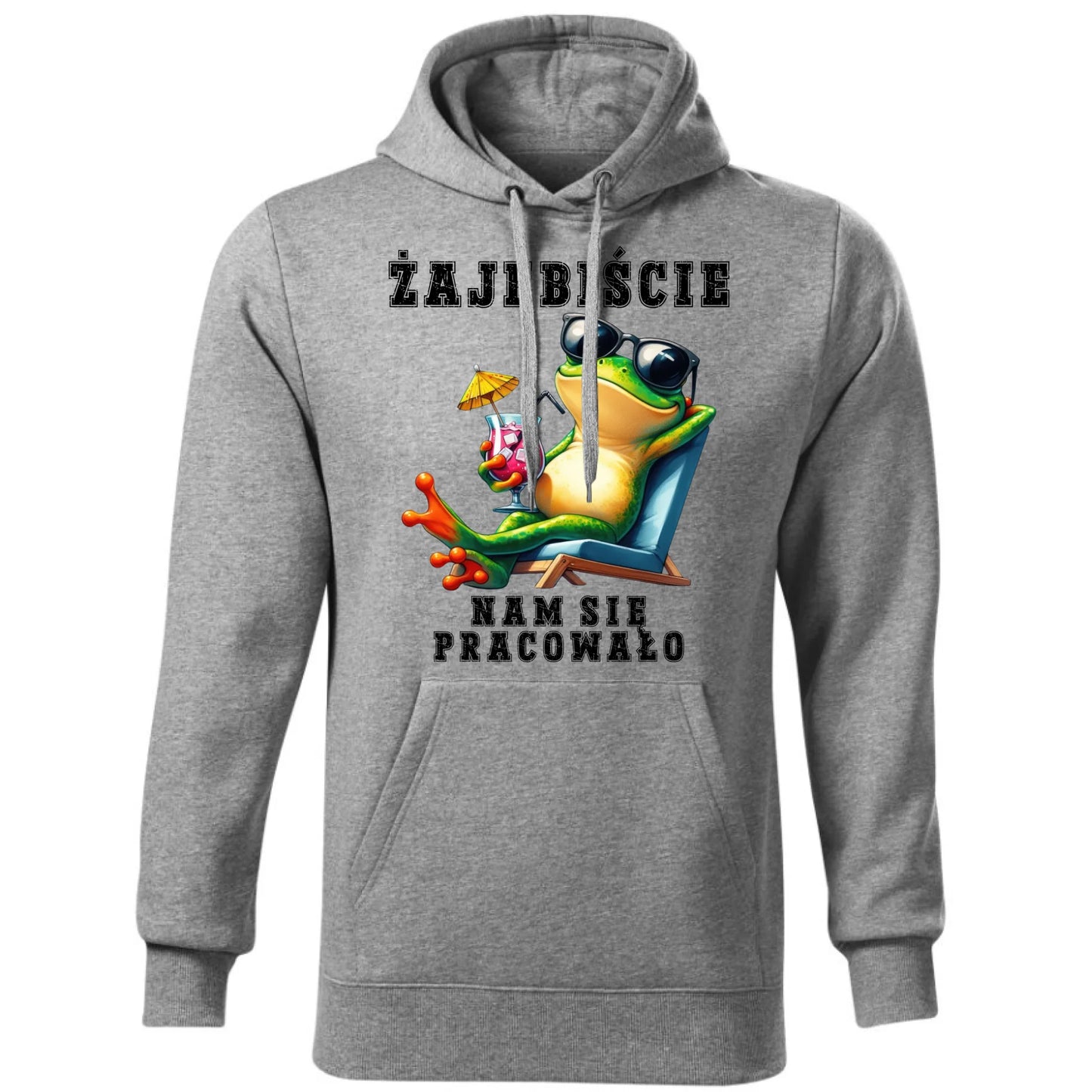 Bluza męska z kapturem na odejście z pracy - Żajebiście nam się pracowało OP09 - StoryCups.pl