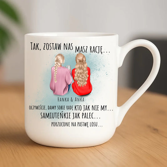Kubek elegant na odejście z pracy - prezent od koleżanek - 2-5 osób personalizowany OP16 - StoryCups.pl