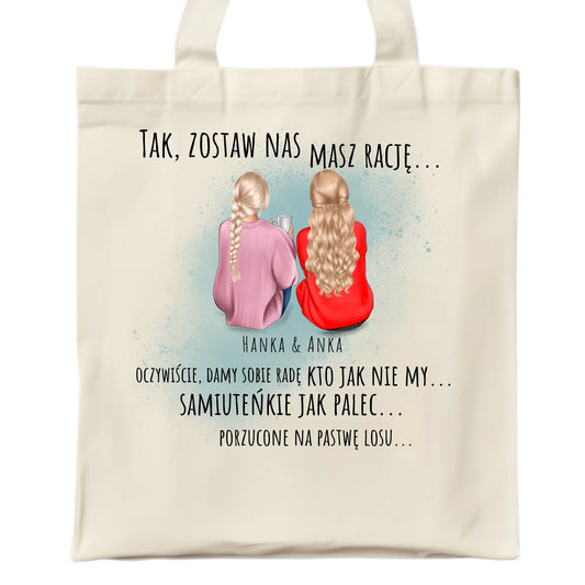 Torba na odejście z pracy - prezent od koleżanek - 2-5 osób personalizowana OP16 - StoryCups.pl