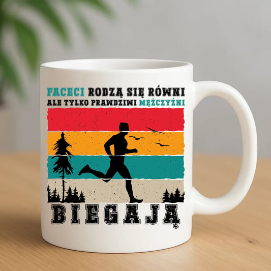 Kubek dla biegacza - Prawdziwi mężczyźni biegają HB02 - StoryCups.pl
