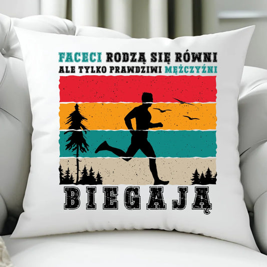 Poduszka dla biegacza - Prawdziwi mężczyźni biegają HB02 - StoryCups.pl