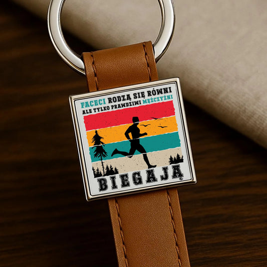 Brelok dla biegacza - Prawdziwi mężczyźni biegają HB02 - StoryCups.pl