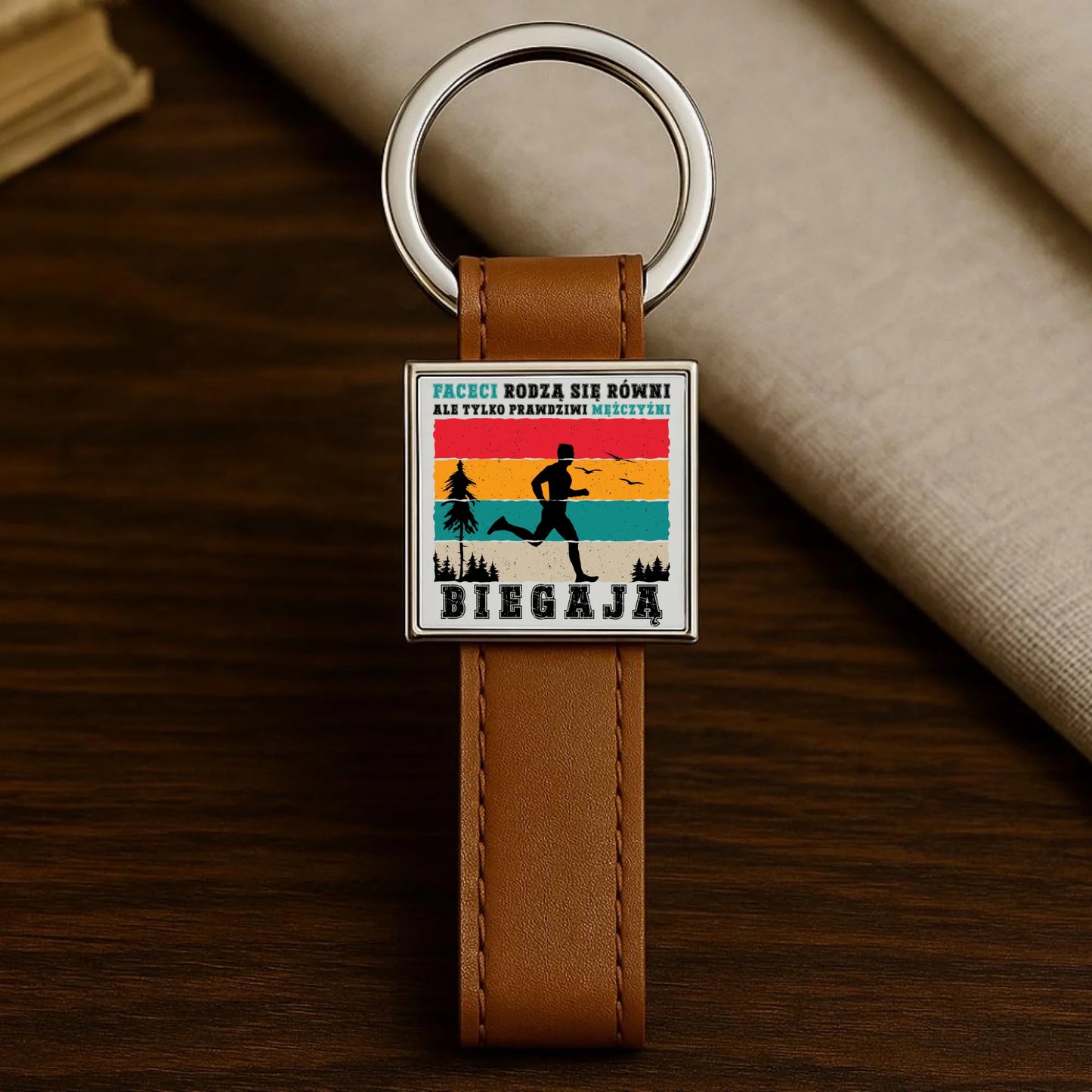 Brelok dla biegacza - Prawdziwi mężczyźni biegają HB02 - StoryCups.pl