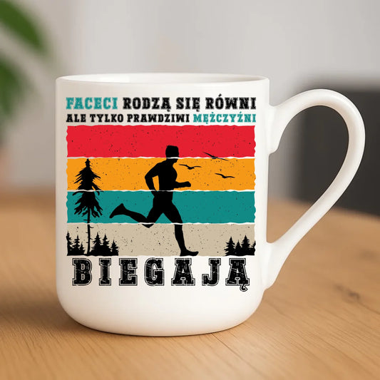 Kubek elegant dla biegacza - Prawdziwi mężczyźni biegają HB02 - StoryCups.pl