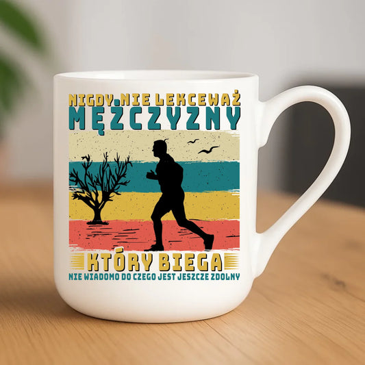 Kubek elegant dla biegacza - Nigdy nie lekceważ HB03 - StoryCups.pl