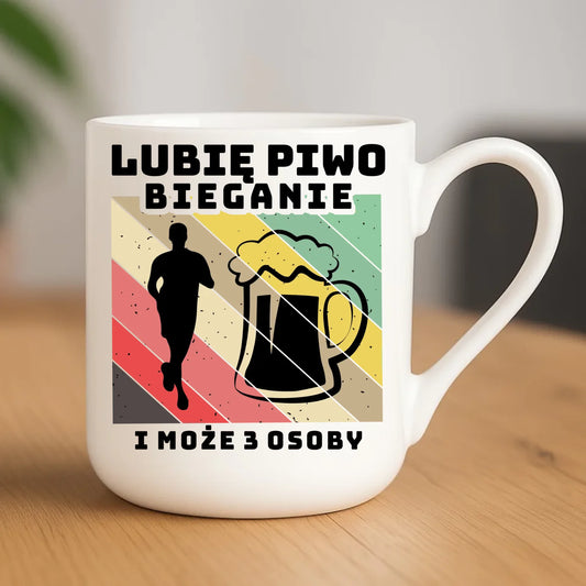 Kubek elegant dla biegacza - Lubię piwo bieganie HB01 - StoryCups.pl