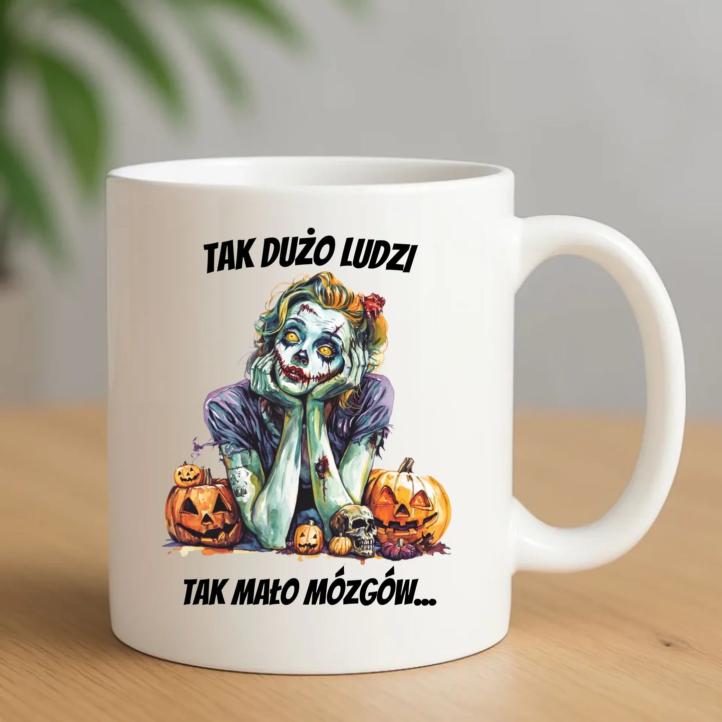Kubek na Halloween - Zombie - Tak mało mózgów HL31