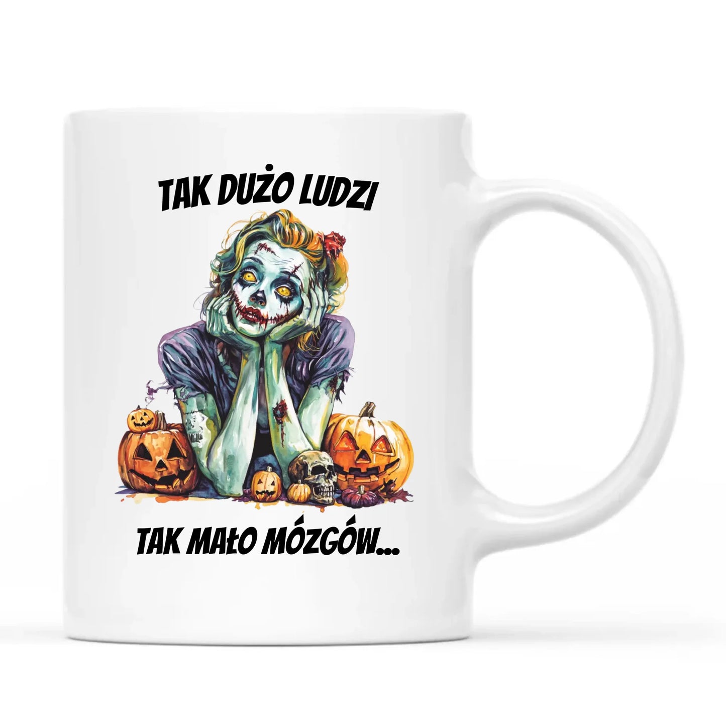 Kubek na Halloween - Zombie - Tak mało mózgów HL31