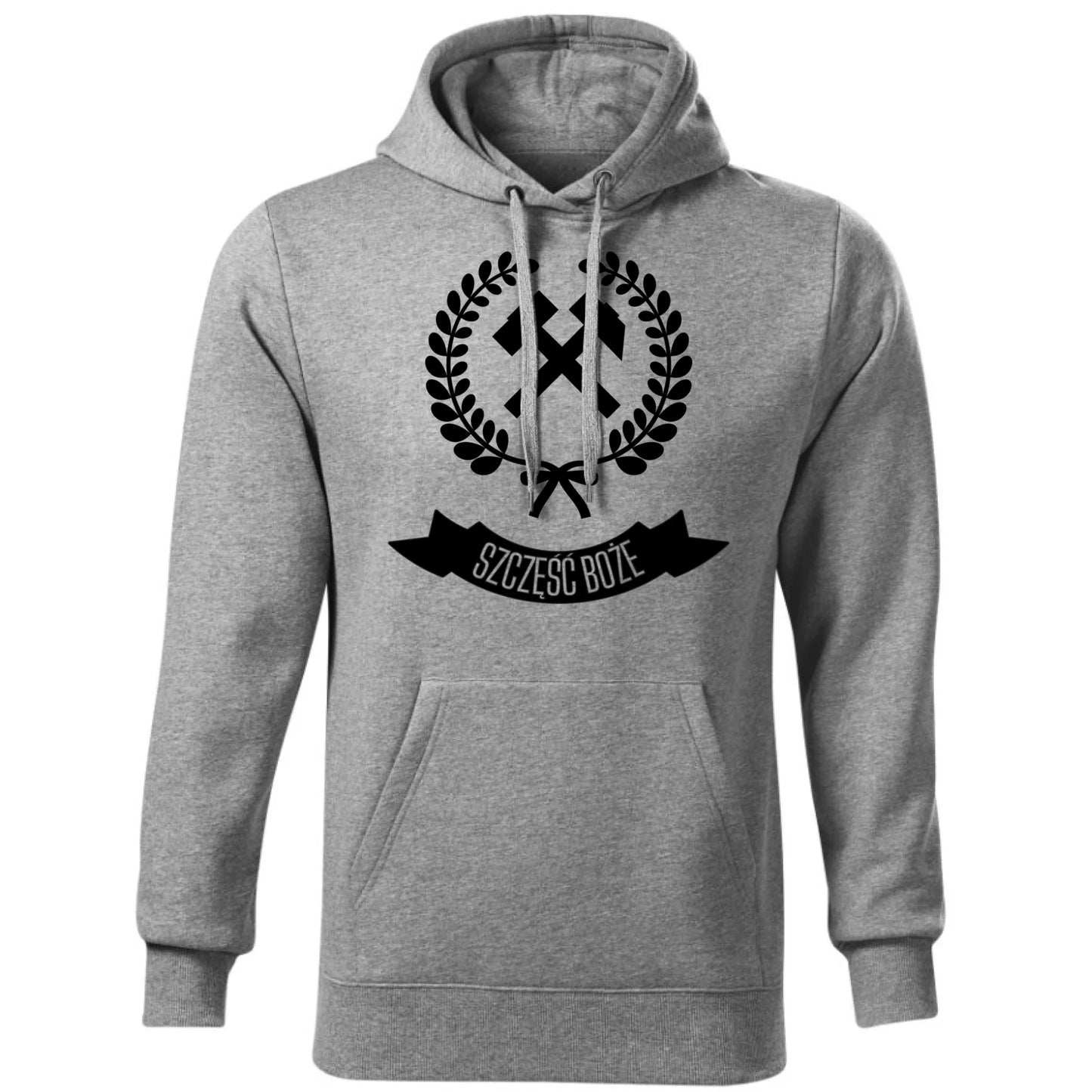 Bluza męska z kapturem - prezent dla górnika - Szczęść Boże G02 - StoryCups.pl
