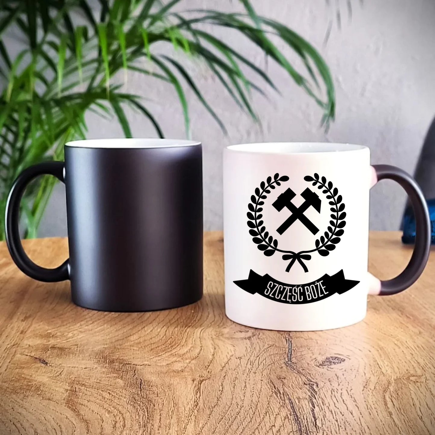 Kubek magiczny - prezent dla górnika - Szczęść Boże G02 - StoryCups.pl