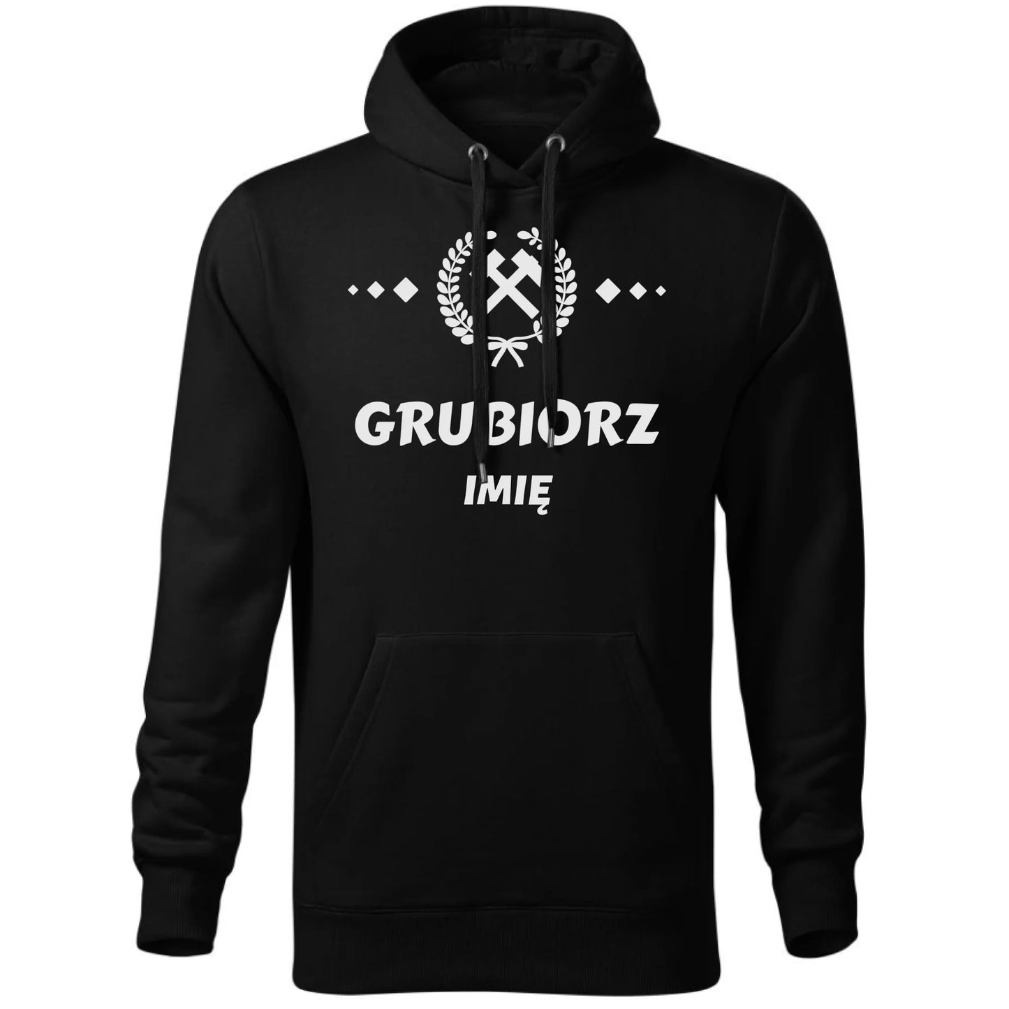 Bluza męska z kapturem - prezent dla górnika - Grubiorz - personalizowana G03 - StoryCups.pl