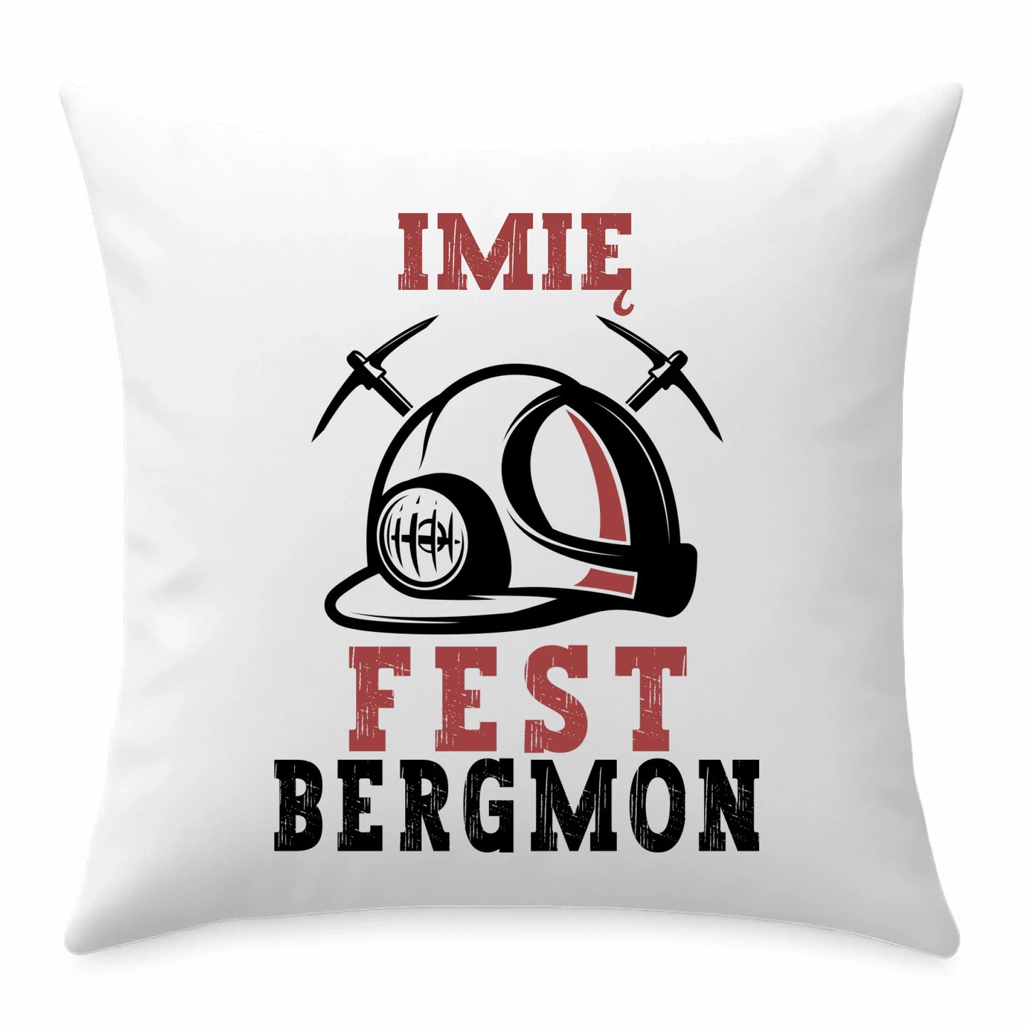 Poduszka - prezent dla górnika - Fest bergmon - personalizowana G07 - StoryCups.pl