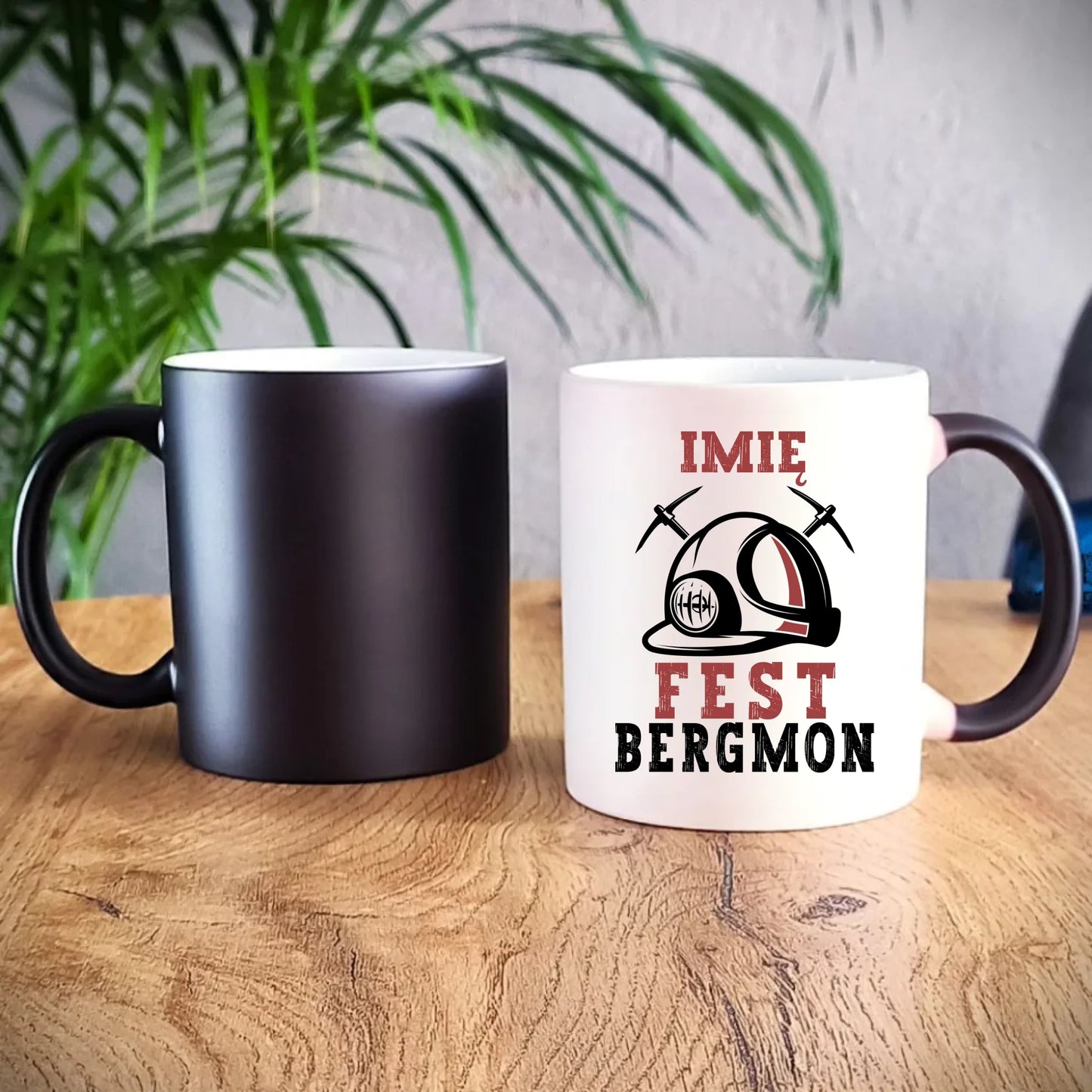 Kubek magiczny - prezent dla górnika - Fest bergmon - personalizowany G07 - StoryCups.pl