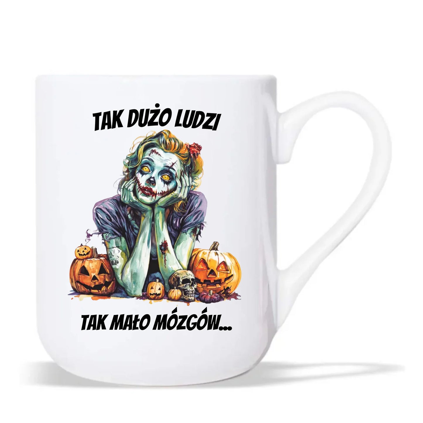Kubek elegant na Halloween - Zombie - Tak mało mózgów HL31 - StoryCups.pl