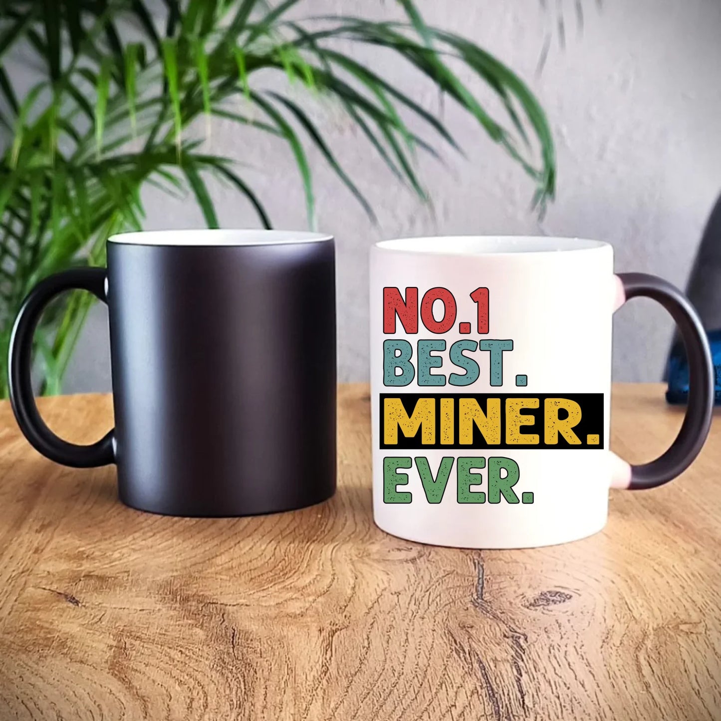 Kubek magiczny - prezent dla górnika - Best miner ever G12 - StoryCups.pl