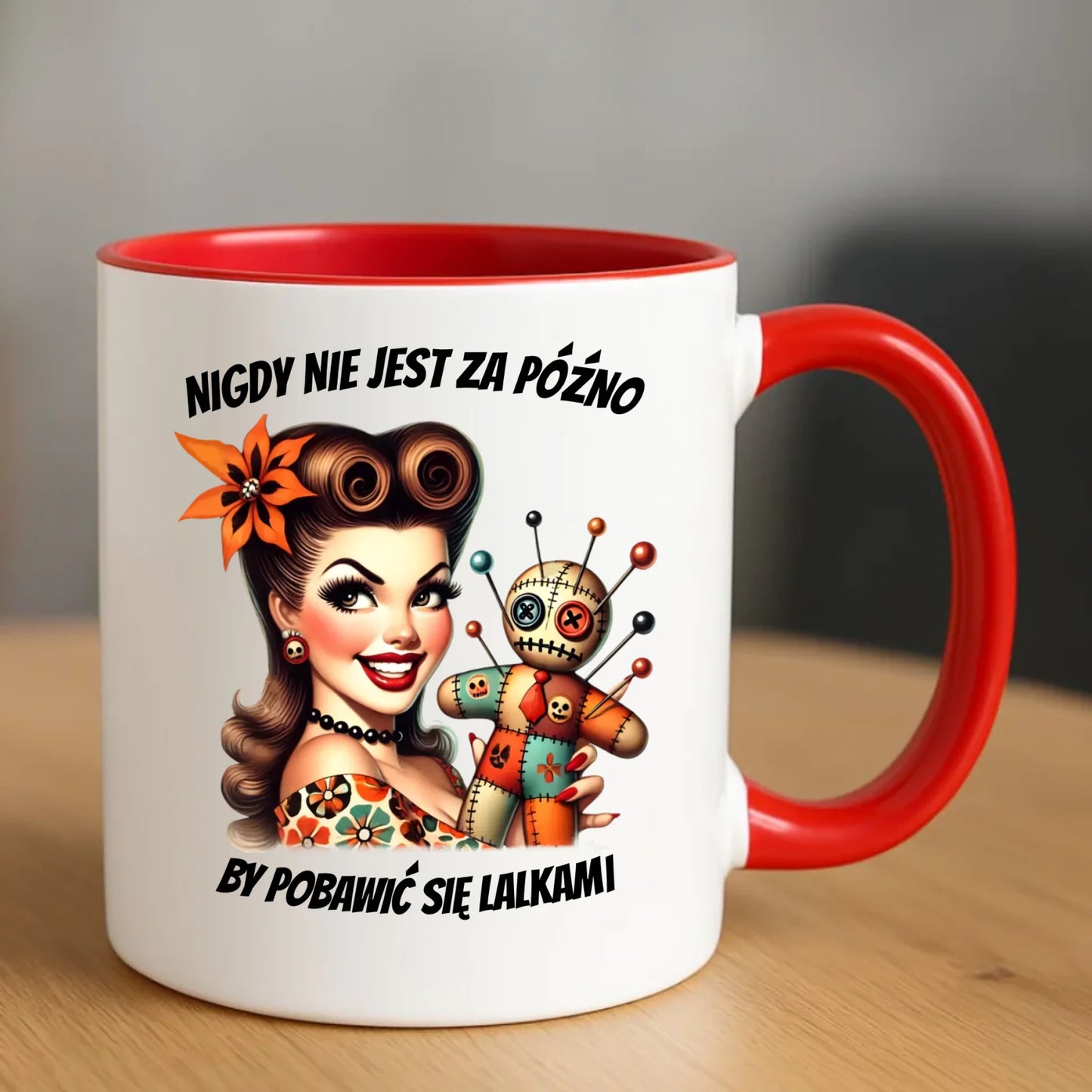 Kubek dla niej - Laleczka Voodoo retro DZ21 - StoryCups.pl