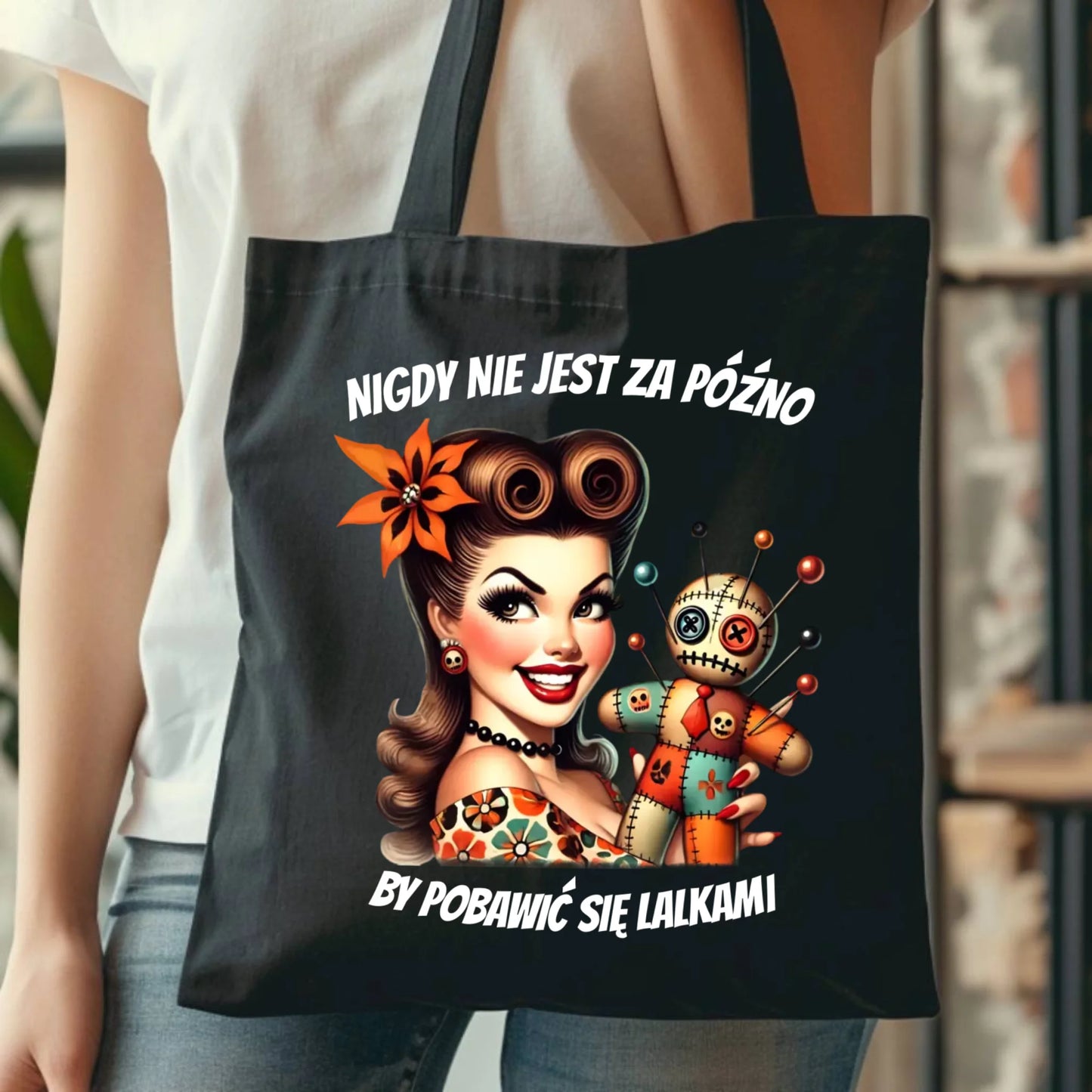 Torba dla niej - Laleczka Voodoo retro DZ21 - StoryCups.pl