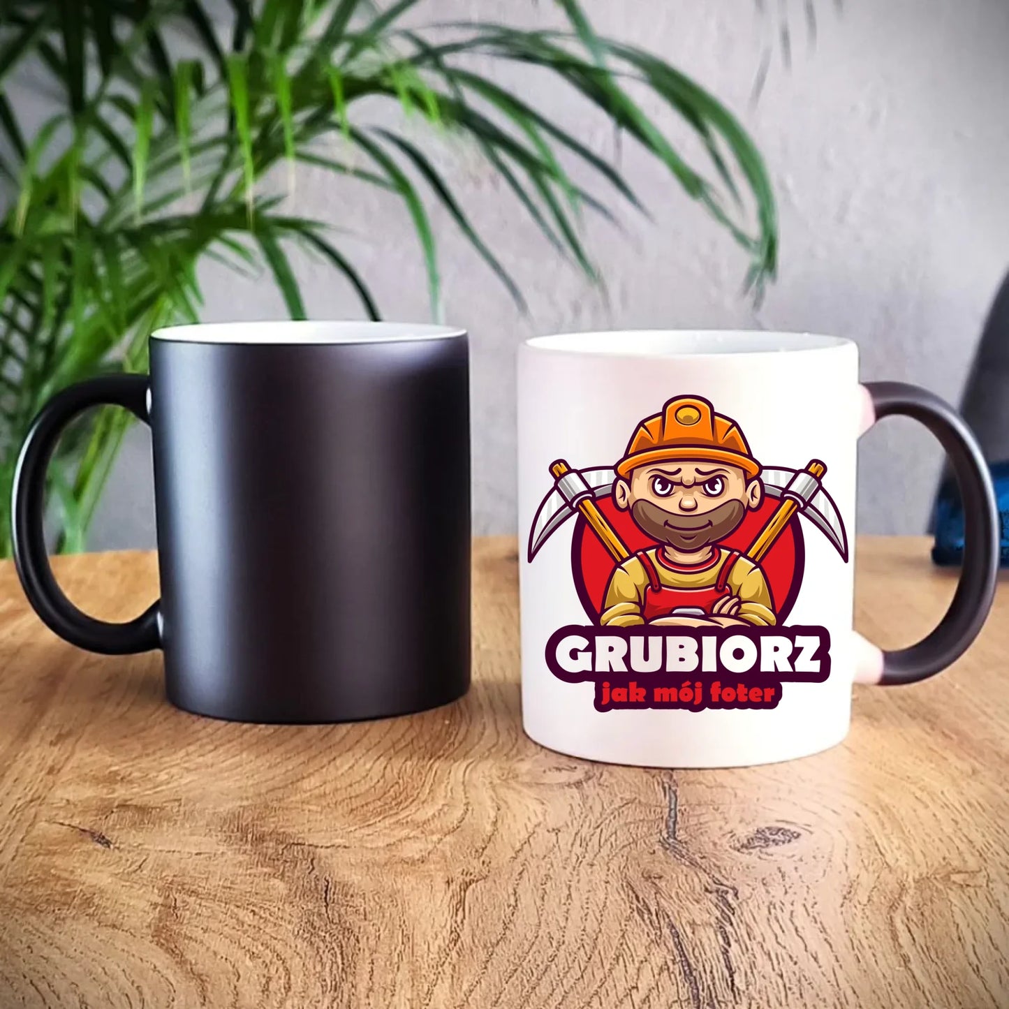Kubek magiczny - prezent dla górnika - Grubiorz jak mój foter G13 - StoryCups.pl