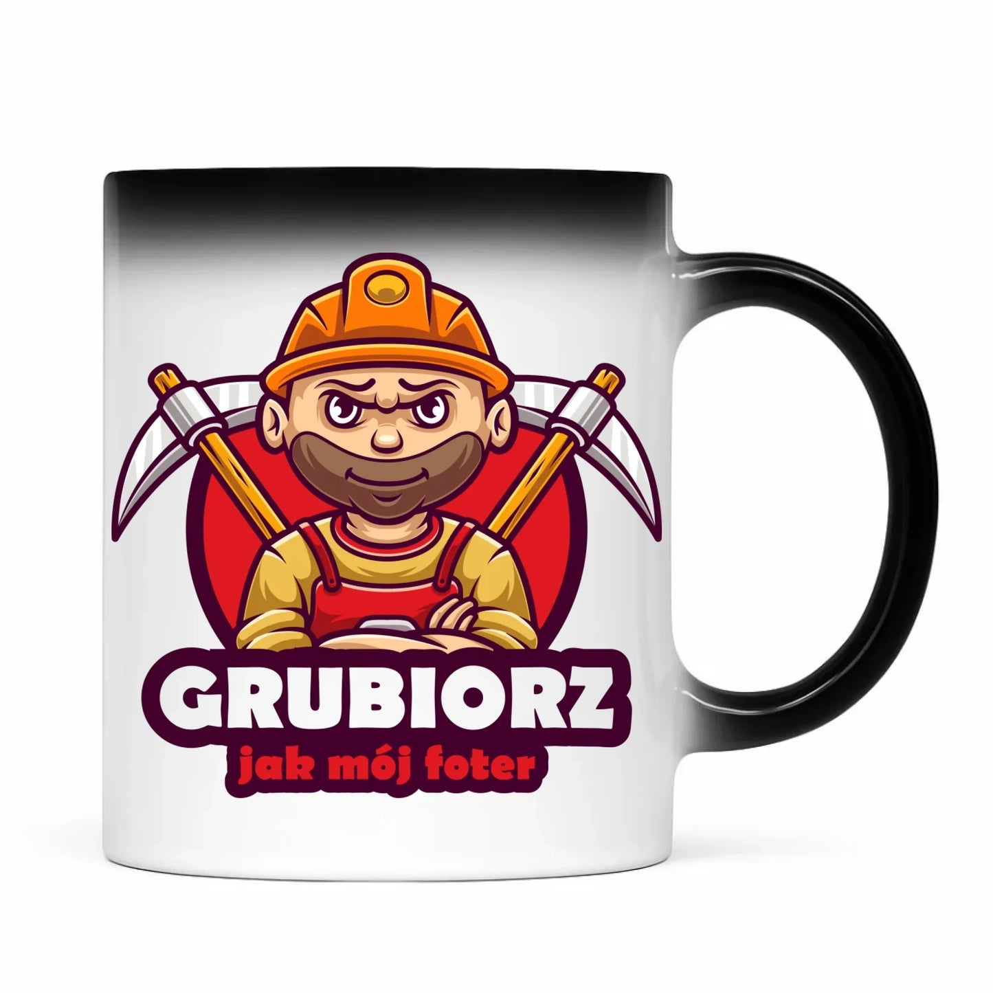 Kubek magiczny - prezent dla górnika - Grubiorz jak mój foter G13 - StoryCups.pl