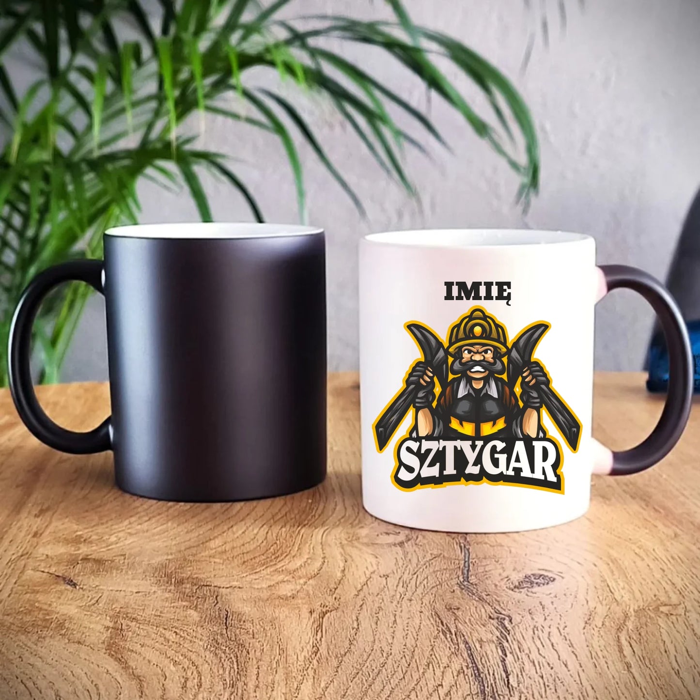 Kubek magiczny - prezent dla górnika - Sztygar - personalizowany G15 - StoryCups.pl